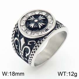 Four leaf stainless steel ring