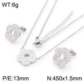 Sunflower stainless steel necklace set