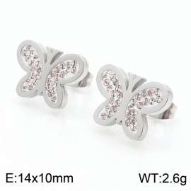 Popular stainless steel butterfly earrings