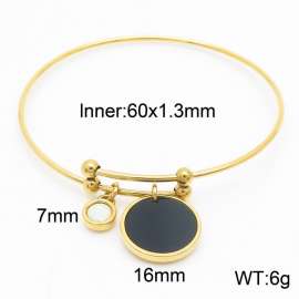 Fashion trend Simple stainless steel adjustable bracelet for women