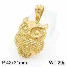 European and American fashion personality trend owl jewelry gold pendant