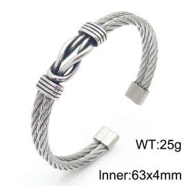 Wholesale Mens Stainless Steel Cable Bracelet Wrist Cuff Bangle