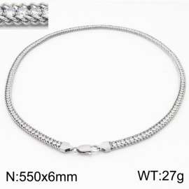 French luxury CNC diamond-encrusted stainless steel ladies necklace