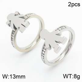 Name: Stainless Steel Stone&Crystal Ring