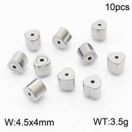 10pcs Stainless Steel Love Heart Earring Parts