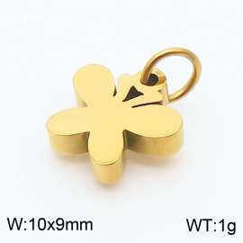 Stainless steel fashionable and minimalist butterfly jewelry charm gold pendant