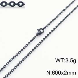 Stainless steel O-chain necklace