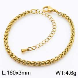 Stainless steel flower basket chain bracelet