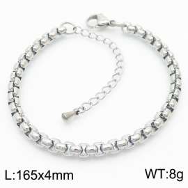 Stainless steel square pearl bracelet