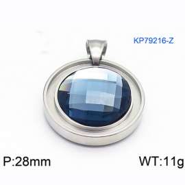 Stainless steel crystal glass pendant