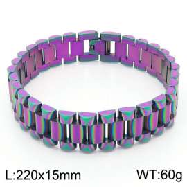 Iridescent Classic Foreign Trade Stainless Steel Adjustable Strap Bracelet