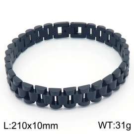 Black Classic Foreign Trade Stainless Steel Adjustable Strap Bracelet