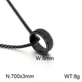 Stainless Steel Black-plating Necklace