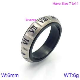 Stainless Steel Black-plating Ring