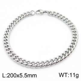 Japanese and Korean minimalist neutral style stainless steel double-sided grinding bracelet