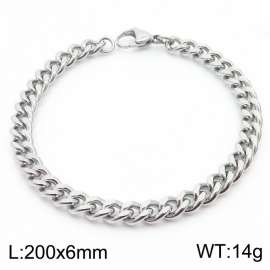 Hip Hop Versatile Double Sided Grinding Cuban Chain Men's and Women's Bracelet