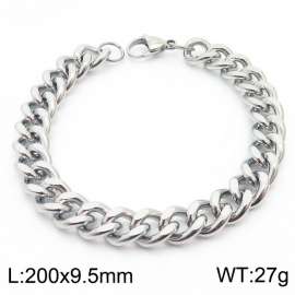 200x9.5mm twist cuban chain Stainless Steel bracelet for men women