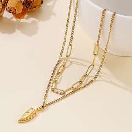 SS Gold-Plating Necklace