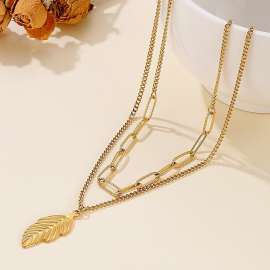 SS Gold-Plating Necklace