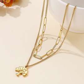 SS Gold-Plating Necklace