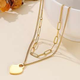 SS Gold-Plating Necklace