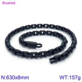 Stainless Steel Black-plating Necklace