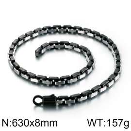 Stainless Steel Black-plating Necklace