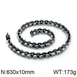 Stainless Steel Black-plating Necklace