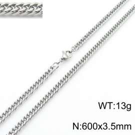 600X3.5mmStainless Steel Cuban Chain Necklace