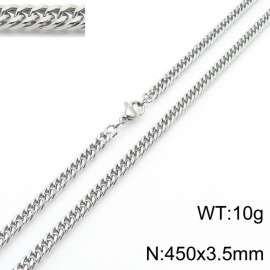 450X3.5mmStainless Steel Cuban Chain Necklace