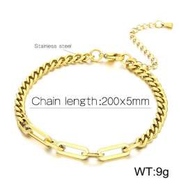 Stainless steel splicing bracelet