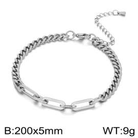 Stainless steel splicing bracelet