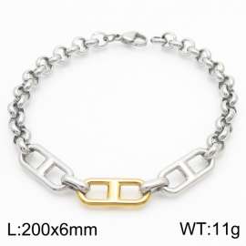 Simple O-shaped chain, pig nose chain, hand spliced women's bracelet