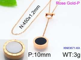 SS Rose Gold-Plating Necklace