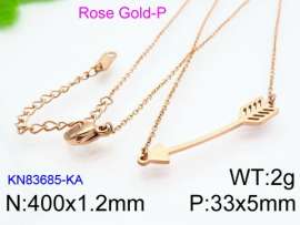 SS Rose Gold-Plating Necklace