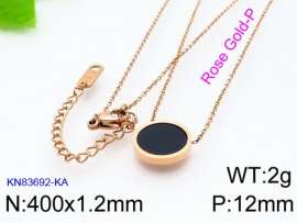 SS Rose Gold-Plating Necklace