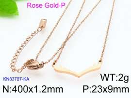 SS Rose Gold-Plating Necklace