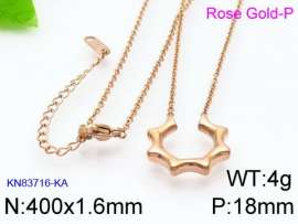 SS Rose Gold-Plating Necklace