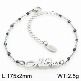 Fashionable titanium steel black Bohemian steel color bracelet