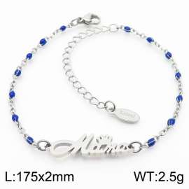 Fashionable Titanium Steel Blue Bohemian Steel Bracelet