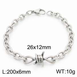 Instagram Wind Wrapped Steel O-shaped Chain Titanium Steel Bracelet