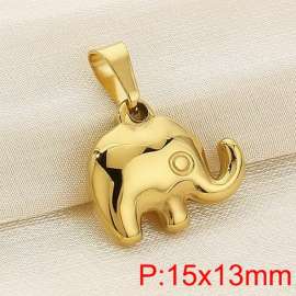 Stainless steel elephant pendant