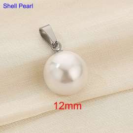 Shell bead pendant