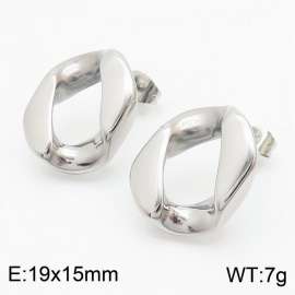 Elegant and minimalist stainless steel geometric earrings for girls