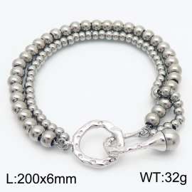 Stainless steel double steel ball French lady  bracelet