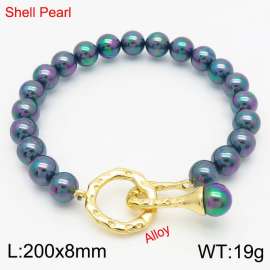 Colored shell beads for women's personalized alloy collection