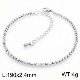 Stainless steel square pearl minimalist women's bracelet