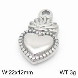 Stainless steel heart-shaped DIY accessories