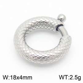 Stainless steel patterned circular buckle