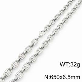 6.5mm fashionable and minimalist stainless steel Japanese chain necklace